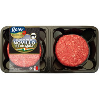 ROLER hamburguesas de novillo de Irlanda sin gluten 2 unidades bandeja 240 g