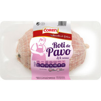 COREN roti de pavo fresco listo para asar envasado al vacío sin gluten y sin lactosa 900 g
