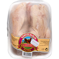 ANSARO picantones de pollo de corral congelados bandeja 2 unidades