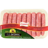 COREN salchichas de pollo de corral bandeja 350 g