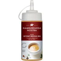 HAMBURGUESA NOSTRA salsa HN ketchup, mostaza y barbacoa sin gluten envase 250 ml