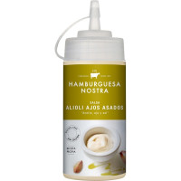 HAMBURGUESA NOSTRA salsa HN alioli de ajos asados sin gluten envase 200 ml