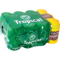 TROPICAL cerveza rubia Pilsen pack 12 latas 33 cl (Pack Ahorro)