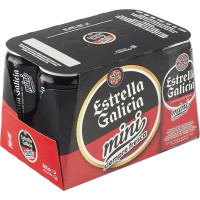 ESTRELLA GALICIA cerveza rubia especial mini pack 6 lata 25 cl