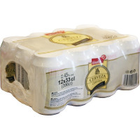 ALIADA cerveza rubia Lager pack 12 latas 33 cl