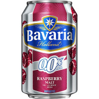 Bavaria 0,0% cerveza sin alcohol malta-frambuesa holanda lata 33 cl