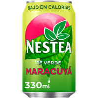 NESTEA refresco de té verde con maracuyá bajo en calorías lata 33 cl