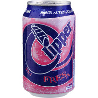 CLIPPER refresco de fresa con gas lata 33 cl