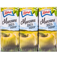 LIBBY`S zumo de manzana a partir de concentrado pack 3 brik 200 ml