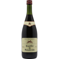 CASTILLO DE SALOBREÑA bebida a base de mosto sin alcohol de uva tinta y zumo de manzana botella 1 l (envase de vidrio)