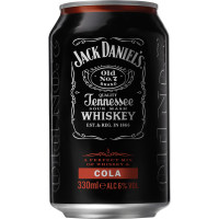 JACK DANIEL`S whisky cóctel cola lata 33 cl