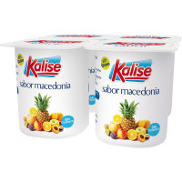 KALISE yogur sabor macedonia sin gluten pack 4 unidades 125 g