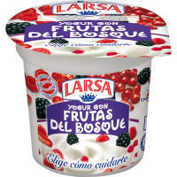 LARSA yogur con frutas del bosque con leche de pastoreo envase 125 g