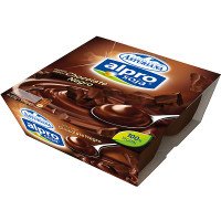 ASTURIANA ALPRO SOJA natillas sabor chocolate negro 100% vegetal pack 4 unidades 125 g