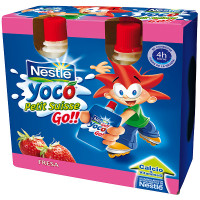 NESTLE YOCO Petit Suisse Go fresa pack 4 unds. 80 g