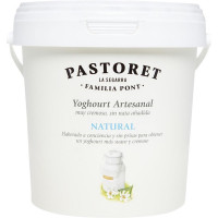 PASTORET yogur artesano natural cremoso envase 1 kg formato familiar