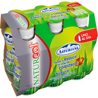 ASTURIANA Naturcol yogur líquido natural pack 6 unidades 100 g