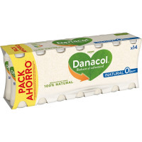 DANONE DANACOL natural 0% azúcares añadidos pack 14 unidades 100 g