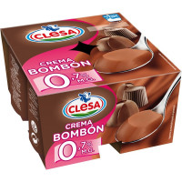 CLESA crema bombón 0,7 m.g. sin gluten pack 4 unidades 125 g