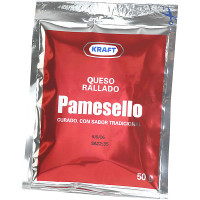 KRAFT queso rallado pamesello sobre 50 g
