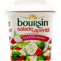 BOURSIN queso en dados con ajo y finas hierbas tarrina 120 g