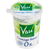 VRAI queso fresco natural 0% grasa biológico tarro 500 g