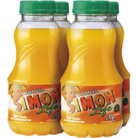 SIMON LIFE bebida de zumo de naranja sin gas pack 4 botellas 200 ml