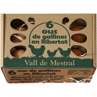 VALL DE MESTRAL huevos camperos estuche 6 unidades