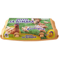 LA SOMBRA huevos ecológicos categoría A clase M estuche 10 unidades