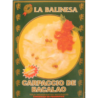 LA BALINESA carpaccio de bacalao envase 150 g