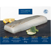 ICELANDIC lomos selectos de bacalao de Islandia estuche 2000 g neto escurrido