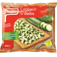 FINDUS calabacín en dados bolsa 400 g