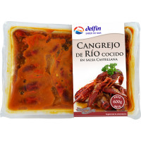DELFIN cangrejo de río cocido en salsa castellana bandeja 600 g neto escurrido