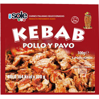 IL SOLE carne para kebab de pollo y pavo bolsa 300 g