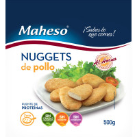 MAHESO nuggets de pollo 2 minutos bolsa 500 g