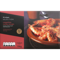 EL CORTE INGLES SELECTION langostino salvaje cocido 30-40 piezas estuche 750 g neto escurrido