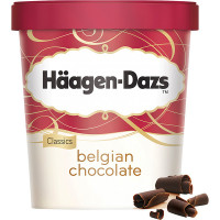HAAGEN-DAZS Belgian Chocolate helado de chocolate belga con láminas de chocolate negro belga tarrina 500 ml