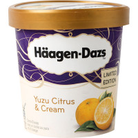 HAAGEN-DAZS Yuzu citruz & cream helado sabor limón edición limitada tarrina 414 g
