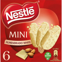 NESTLE minibombón almendrado de chocolate blanco estuche 240 ml