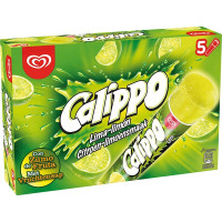 CALIPPO Lima-limón helado sabor lima-limón sin gluten 5 unidades estuche 525 ml