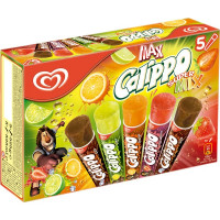 CALIPPO Super Mix helados varios sabores sin gluten 5 unidades estuche 525 ml