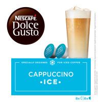 NESCAFE DOLCE GUSTO café Cappuccino Ice estuche 8 cápsulas de café + cápsulas de leche