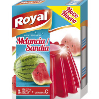 ROYAL gelatina sabor sandía 0% materia grasa + vitamina C estuche 170 g