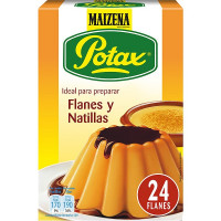 MAIZENA Potax preparado para flan o natillas para 24 flanes estuche 195 g