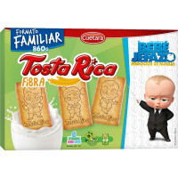 CUETARA TOSTA RICA Fibra galletas con vitaminas hierro calcio y cereales formato ahorro caja 860 g