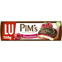 PIM`S medallones de galleta rellenos de frambuesa paquete 150 g