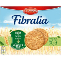 CUETARA FIBRALIA galletas integral de soja con fibra de salvado de trigo paquete 550 g