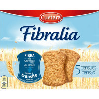 CUETARA FIBRALIA galletas 5 cereales con fibra de salvado de trigo paquete 500 g