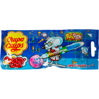 CHUPA CHUPS Crazy Lab Fun pen caramelo duro con palo de fresa y un lápiz para decorar unidad 27 g