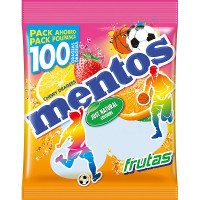 MENTOS caramelos sabor frutas formato ahorro pack 100 unidades envase 295 g